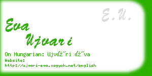 eva ujvari business card